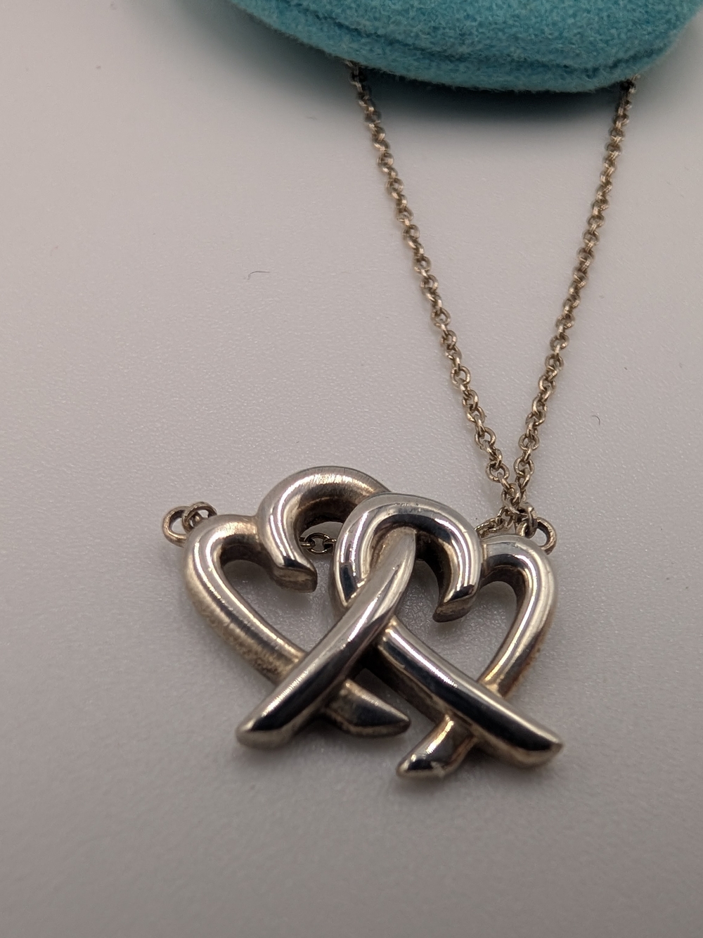 Tiffany & Co. Double Heart Pendant Necklace - Picture 3 of 6